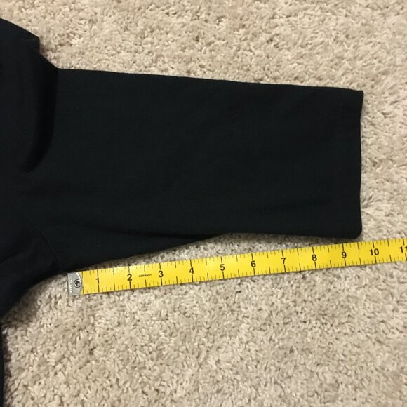 Vintage Black Bohemian Tee With Stitchwork and Beadwork - Picture 14 of 14